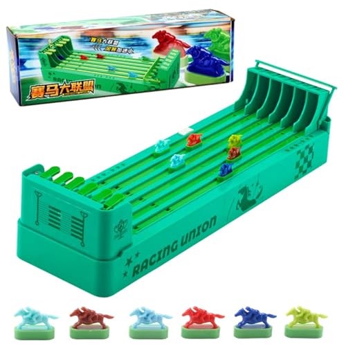 Juego de Mesa Horse Racing con 6 Caballos miniatura 1
