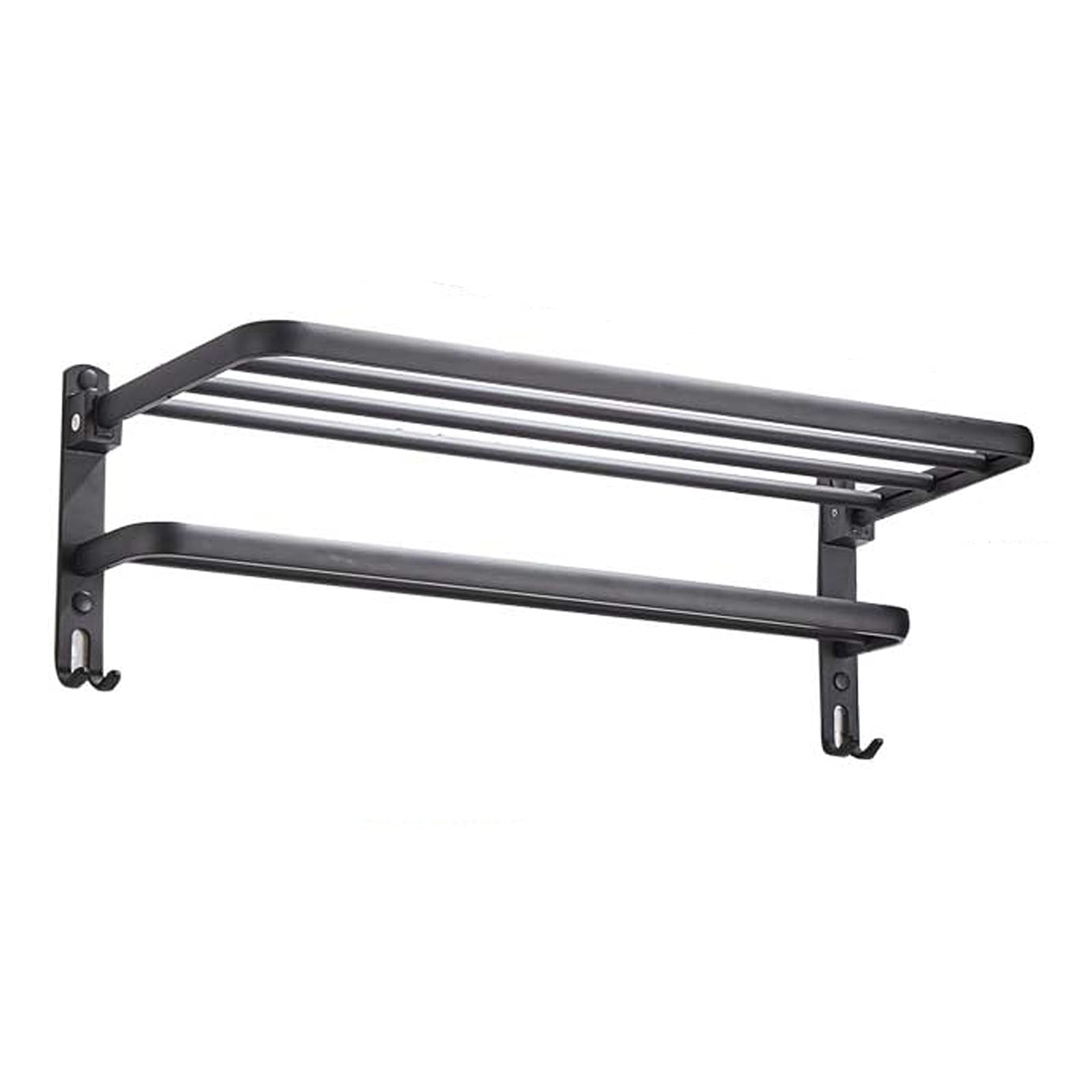 Étagère Om murale pliable pour organiser la salle de bain et libérer le sol