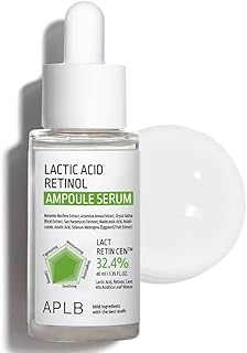 APLB Lactic Acid Retinol Ampoule Serum | LACT RETIN CEN™ 32.4% 1.35 FL.OZ/Korean Skincare, Wrinkle care, Dark spots, Exfoliant, Revitalize for gentle and improve skin texture