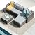 Patiorama 5 Piece Outdoor Patio Furniture Set, Sectional Conversation All-Weather Grey PE Wicker w/Light Cushions, Backyard Porch Garden Poolside Balcony Set