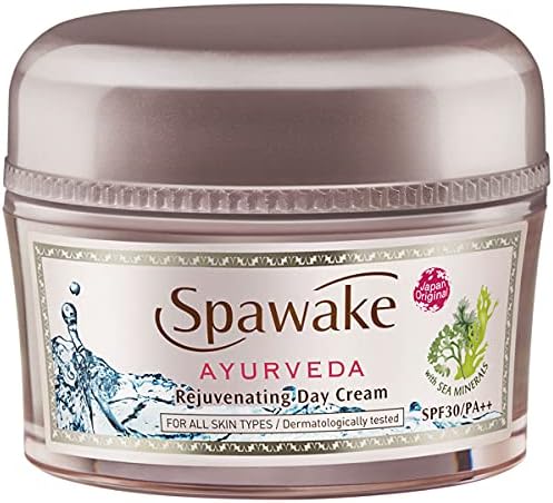 Spawake Ayurveda Face Cream | Rejuvenating Day Cream with SPF 30 PA++ | Natural Ayurvedic Skincare for Bright & Hydrated Skin | 25g