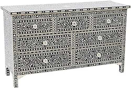 Bone Inlay Seven-Drawer Dresser