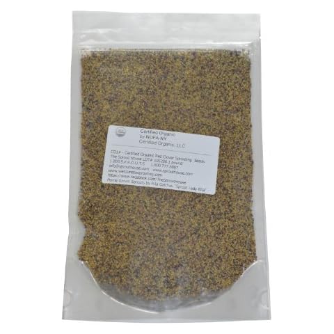 The Sprout House Red Clover Organic Sprouting Seeds 1 LB Cover