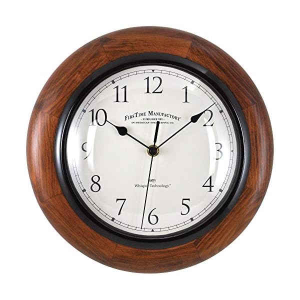   FirsTime-Co-Walnut-Round-Wall-Clock-1110055