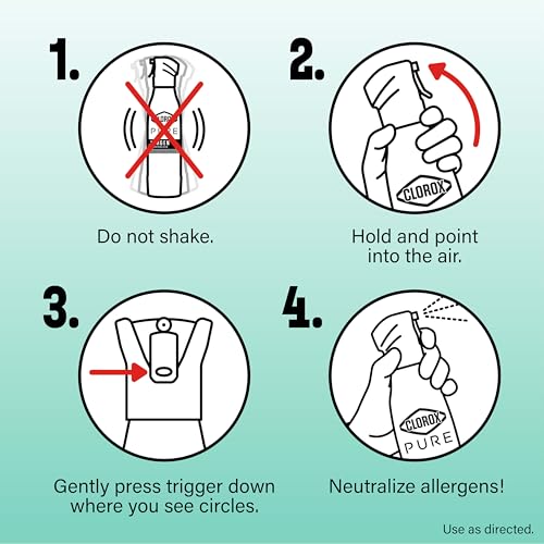 Image of Clorox PURE Allergen Neutralizer Daily Air Spray, Clean Breeze, 8 Ounces