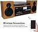 Boytone Bluetooth Classic Style CD Player Turntable with AM/FM Radio, 2 Separate Stereo Speakers, Record from Vinyl, Cassette to MP3, SD Slot, USB, AUX, BT-28SPW