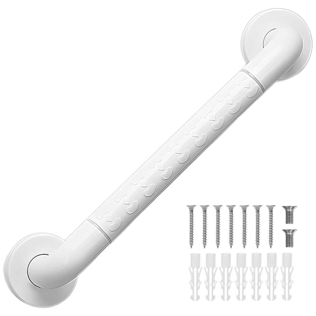 Barra De Baño De Acero Inoxidable De 40 Cm, Barra De Ducha, Barra De Baño Para Personas Mayores, Discapacitadas Y Niños, Blanco