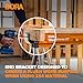 BORA Workhorse XT Saw Horses 2 Pack Folding Heavy Duty Adjustable Height Sawhorse Pair with Adjustable Legs, Heavy Duty Saw horse for Contractors Portable Workbench w/Built in Bottle opener PM-3360T