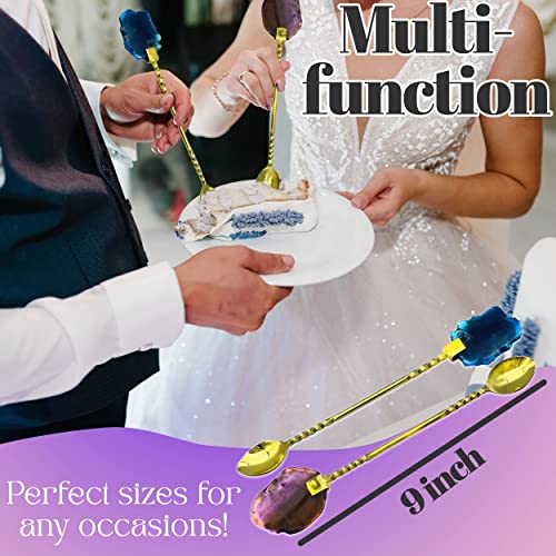 Wanda Living Barlöffel, Cocktailrührer, langer Löffel. Handgemacht aus goldfarbenem Edelstahl, Cocktail-Rührlöffel mit… - Image 5