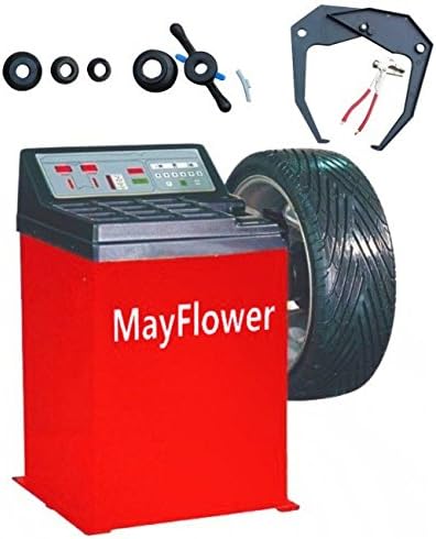 Mayflower - Heavy Duty Wheel Balancer Tire Balancers Tire Machine 800 Red Edition / 1 Year Full Warranty