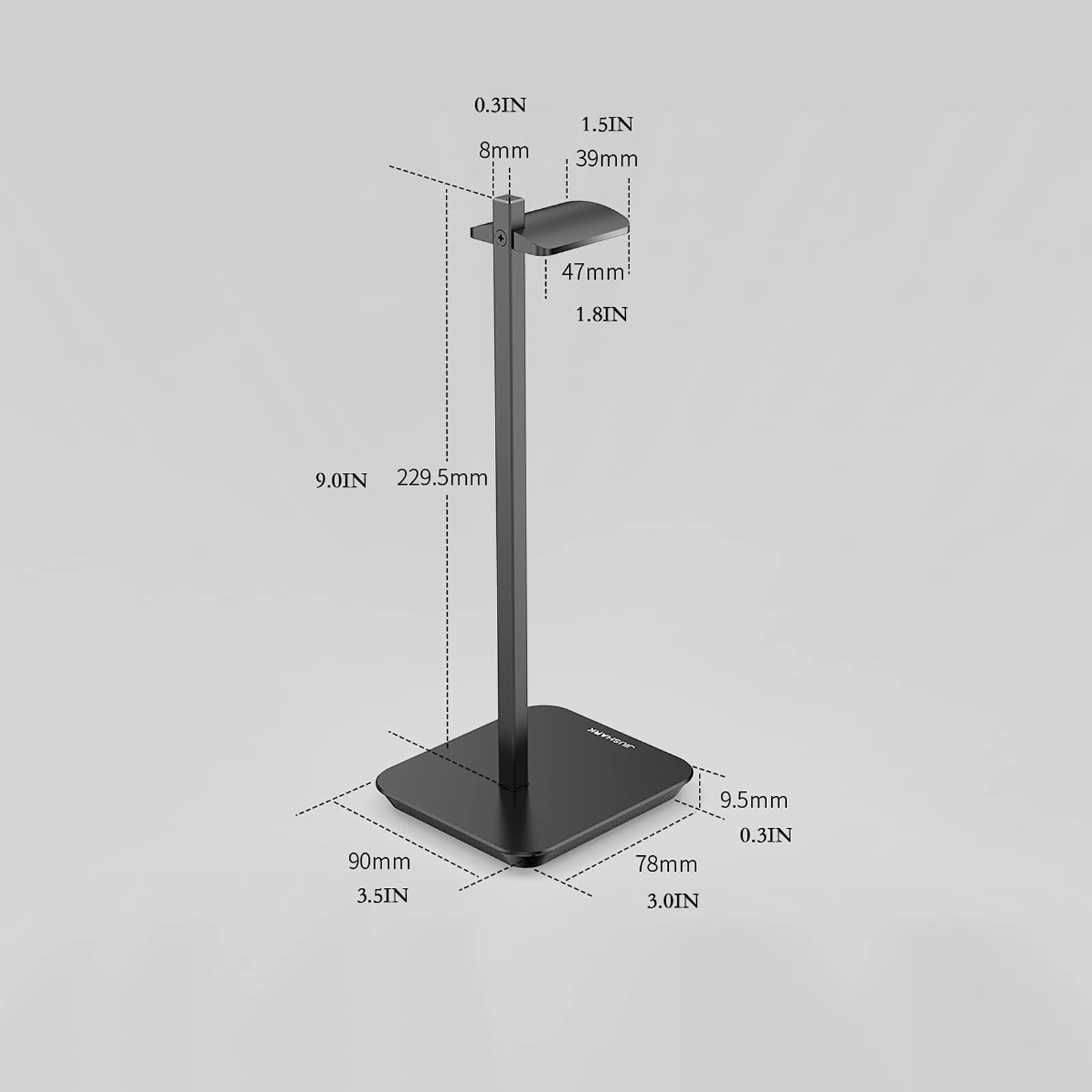 soporte para auriculares, Soporte de exhibición for auriculares escritorio(B)