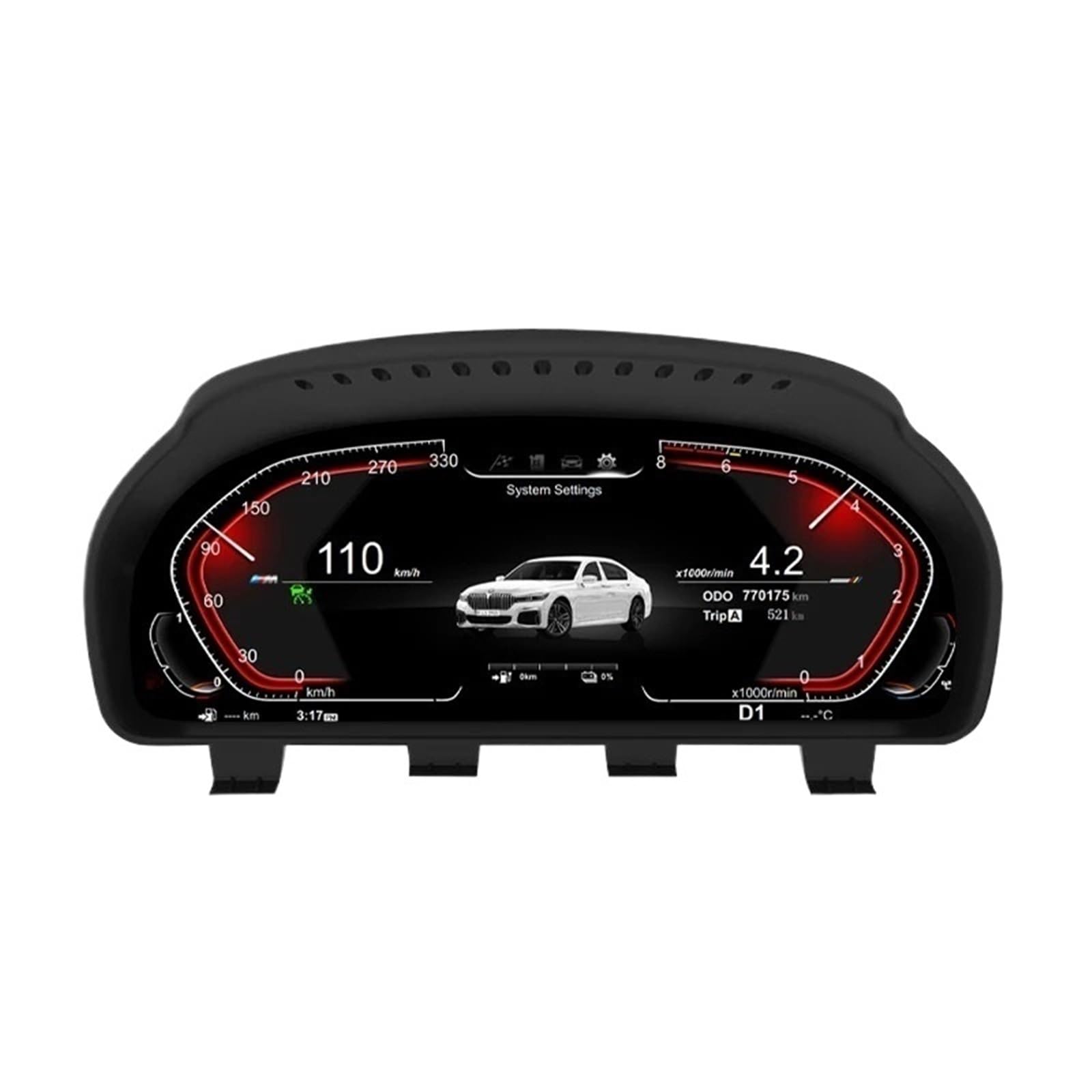 DGOINGPI Boost Gauge 12.3 ''Digital Dashboard Fit For BMW F07 F10 F11 F06 F12 F13 F01 F02 F03 LCD Dashboard Cluster Virtual CockPit