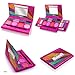 Play22 Real Washable Kids Makeup Palette For Girl - My First Princess Make Up Set Include 4 Blushes, 8 Eyeshadows, 6 Lip Glosses, 8 Glitter Glaze, Mirror, Brushes, Eyeshadow Wand - Best Gift