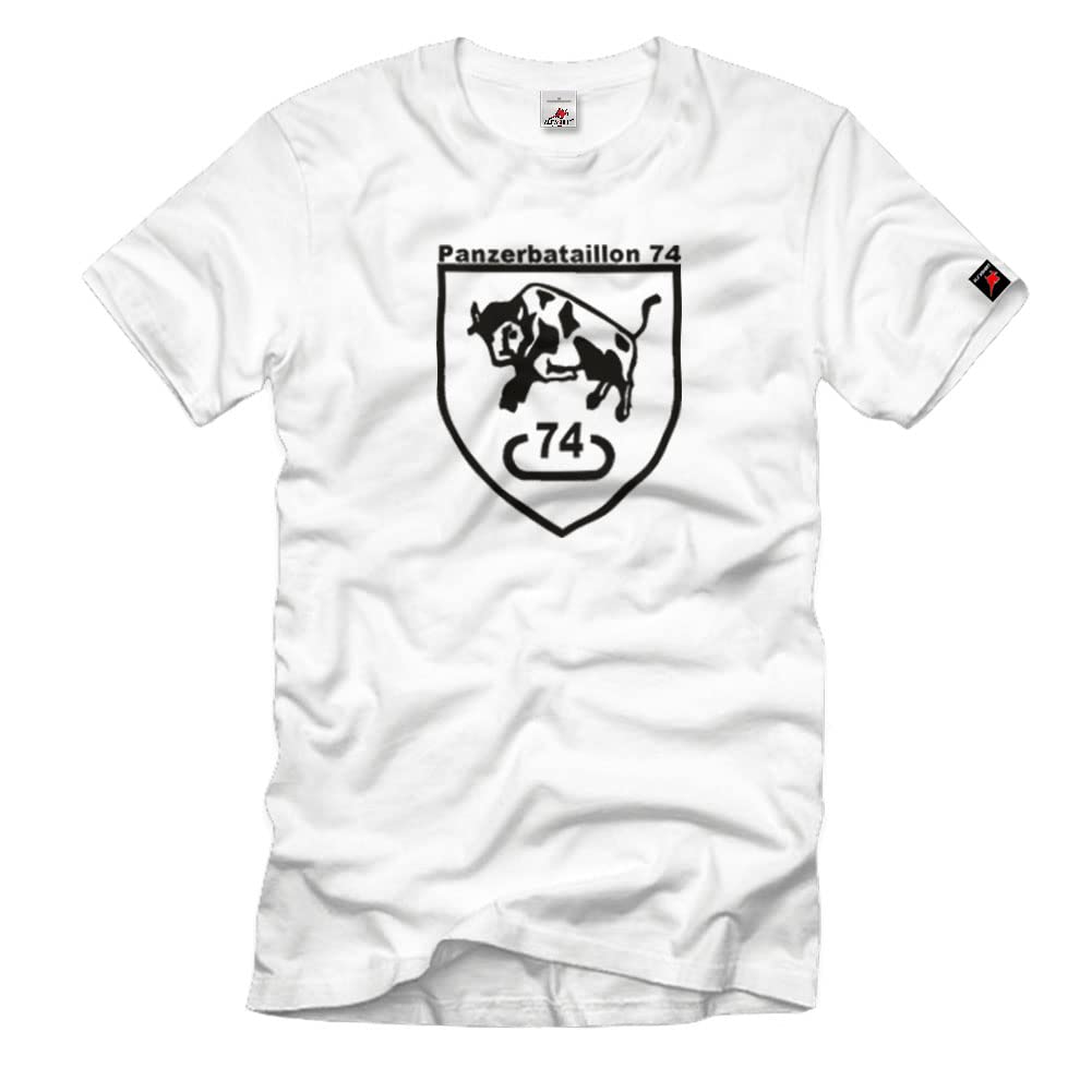 Tee-shirt PzBtl 74 Panzerbataillon blanc L pour passionné
