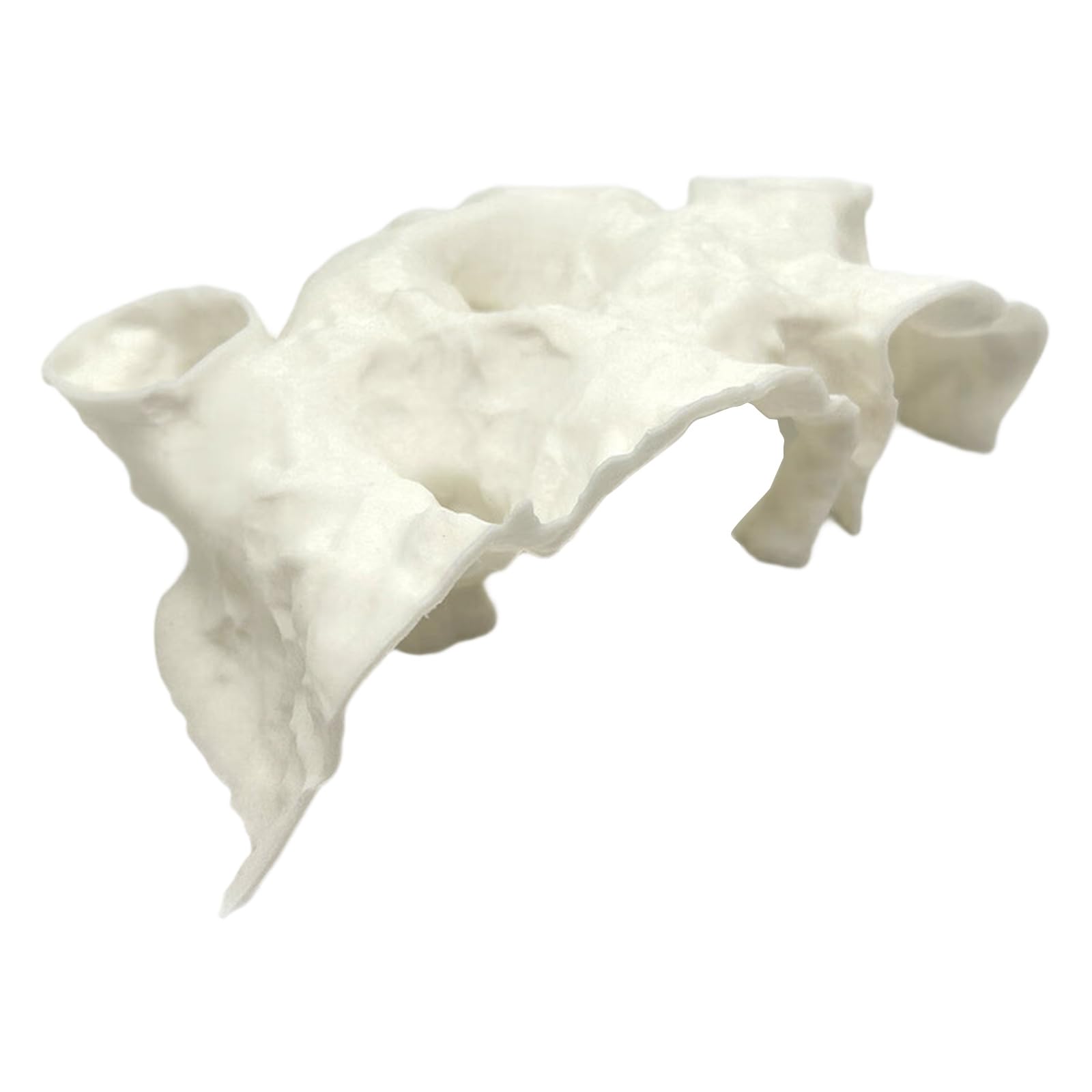 Aquarium Decor, Multiple Entrance, Natural Textured Shrimp Cave Ornament with Observation Holes, Fish Shrimp Shelter Cave Ornament for Territorial Species Habitat Enhancement and Stress Relief