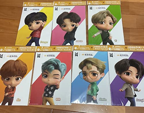 BＴS紅茶花伝 コラボオリジナルB5ノート全7種TinyTan シール付のサムネイル