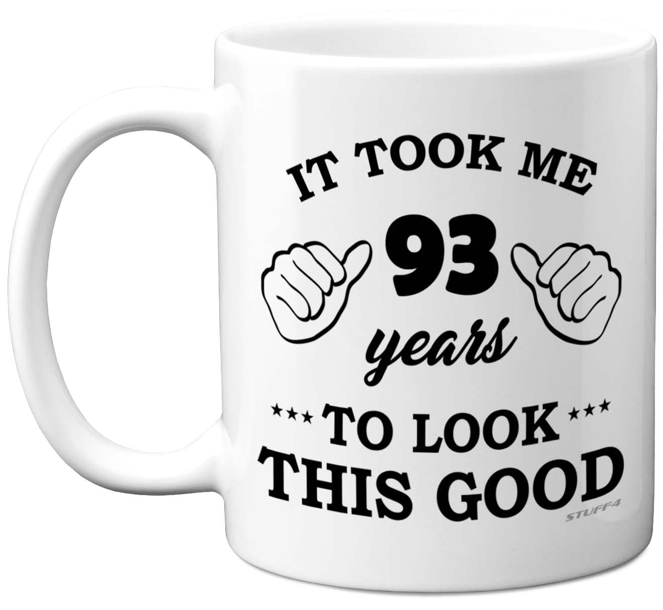Stuff4 93rd Birthday Gifts for Women and Men, Birthday Mug for 93 Year Old