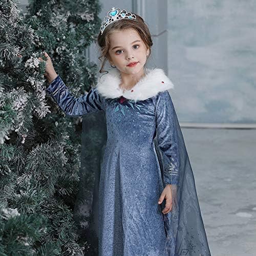 Miniatura 3 de Vestido de princesa para niñas traje de invierno para fiesta de cumpleaños disfraz para niñas Halloween carnaval fiesta cosplay