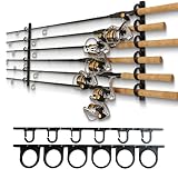 Rush Creek Creations Ceiling Fishing Rod Holder for 6 Rods, Horizontal Rack