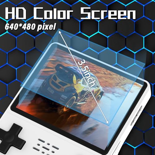 Fvbade SB001 [30000 In 1 R40S Pro Handheld Game Console 3.5 Inch Ips Screen Mini Retro Console 3800Mah Portable Pocket Arcade 45+ Mainstream Emulator 256G Tf Card Transparent. thumb #2