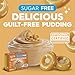 Simply Delish Instant Delicious Butterscotch 6 Pack Pudding Mix - Delicious Guilt Free Desserts - All Natural, Sugar Free, Non GMO, Gluten Free, Fat Free, & Vegan