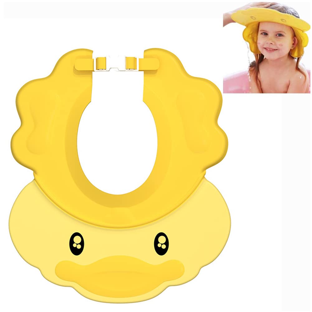 Baby Shower Cap Adjustable Silicone Shampoo Bath Cap Visor Cap Protect Eye Ear for Infants Toddlers Kids Children