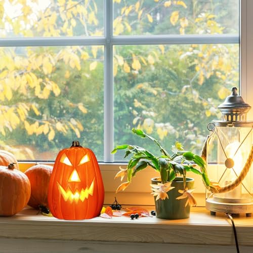Linterna LED creativa de calabaza para mesas de Halloween 2