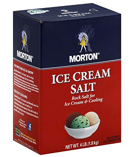 Morton Rock Salt / Ice Cream Salt, 4-pounds (Pack of8)