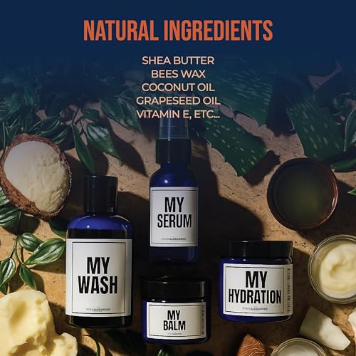 Evan Alexander Morning and Night Beard Care Kit - Includes Wash, Oil, Conditioner & Balm - Encourages Growth, Repairs Damage & Boosts Beard Health - For All Beard Types - Image 3