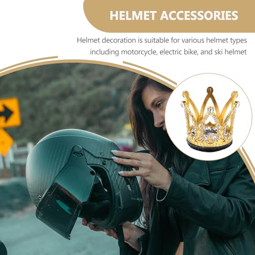 Corona Dorada para Casco de Moto para Evitar Equipamiento Aburrido 3