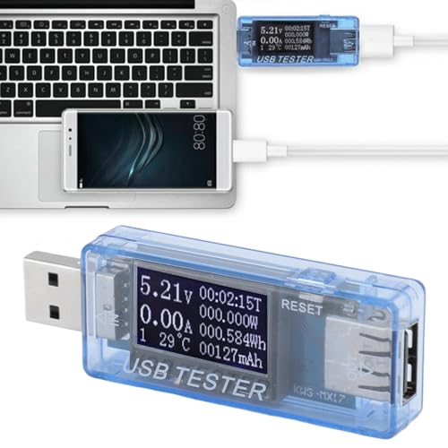 Image of USB C Tester Power Meter, 8 in 1 Digital Display Multifunction Type C USB Current Voltage Charging Detector Voltmeter Ammeter, for Power Supply Equipment