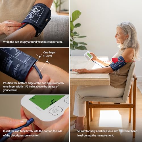 iHealth Extra Large Adult Replacement Blood Pressure Cuff for Big Arms (16.5"-18.9", 42-48cm), Compatible for iHealth Track Smart Upper Arm Blood Pressure Monitor, Cuff Only - image 7