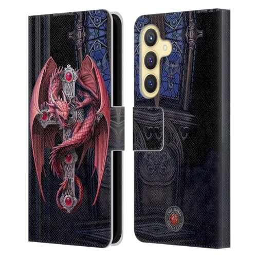 Funda libro de cuero dragón gótico Anne Stokes para Samsung Galaxy S24 5G