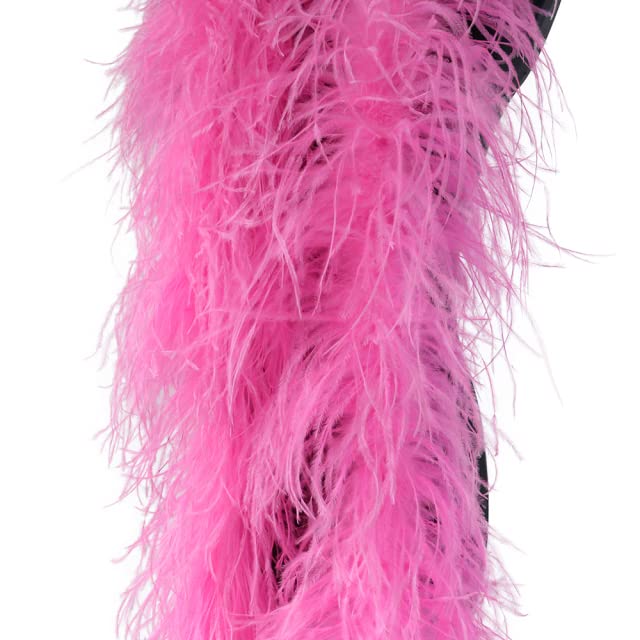 Boas – plumes d'autruche 6 plis de haute qualité, 2 mètres, pour robe de mariée, avec Plume, châle, décoration, vêtements de carnaval, accessoires artisanaux  15