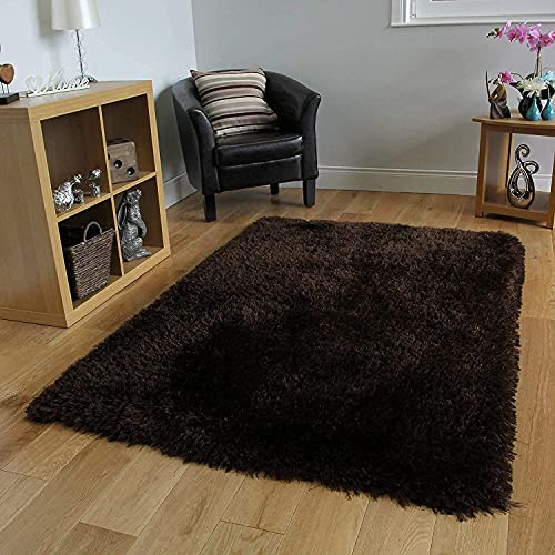 ZBLER Carpet Shaggy Super Soft Carpet for Home & Living Room (6x9 feet, Brown)