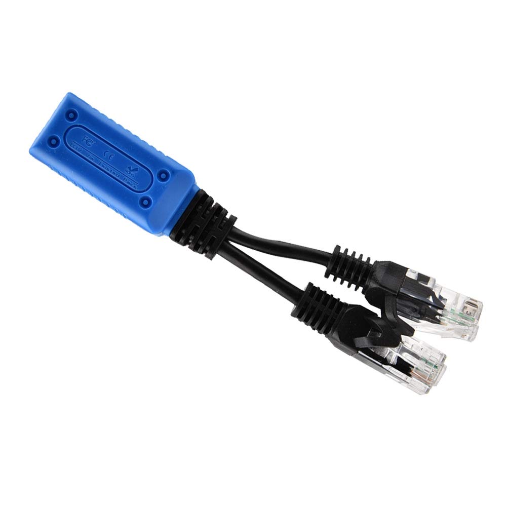 2Pack Active POE Splitter Adapter, IEEE 802.3af Compliant 10 / 100Mbps