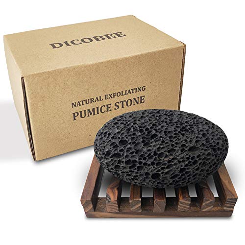 Pumice Stone for Foot, Natural Earth Lava Shower Pumice Stone Black, Exfoliating Rock for Feet, Pedicure Rocks, Stone for Skin Scrubber, Pedicure Exfoliator Tools Scrubber Health Foot Care