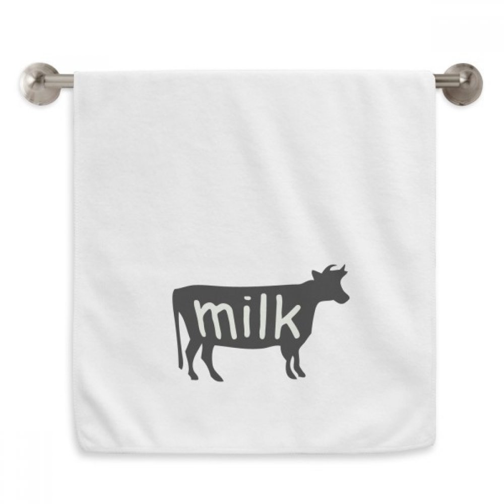 Serviette débarbouillette vache noire et blanche 13x29 inch essuie-mains absorbant