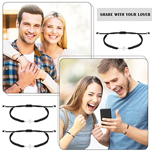 Junkin 50 Pcs Cross Bracelet Bulk Christian Religious Friendship Jesus Adjustable Bracelet Rope Cord Braided Promise Jewelry gift for Women Men4