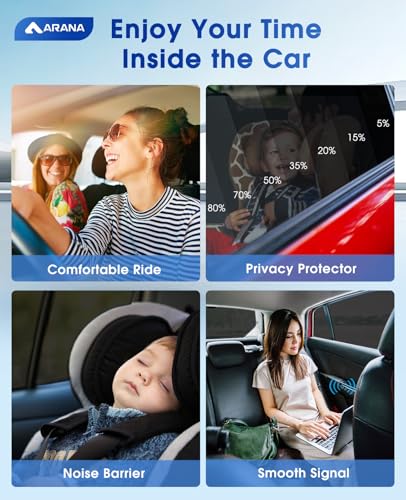 Image of ARANA 70% VLT 20 inch x 10FT Ceramic Car Window Tint Film Roll, Heat Resistant & 99% UV Blocking Privacy Protection