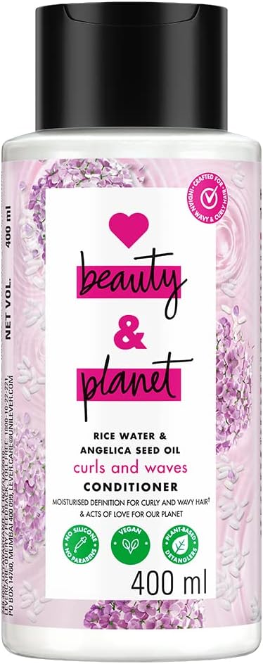 Rice Water & Angelica Seed Oil Silicone-Free Curl & Waves Conditioner|| No Parabens|| No Dyes|| Angelica Essential Oil|| 400ml