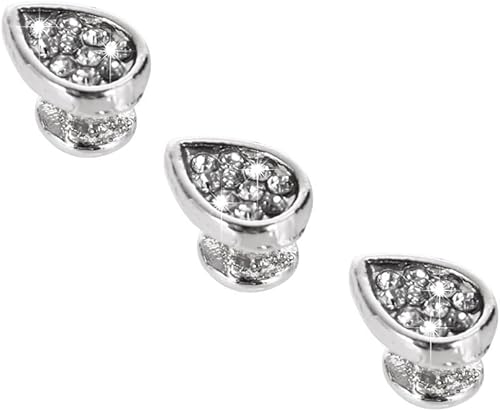 Miniatura 2 de 3 piezas de clavos decorativos de metal brillante compatibles con Apple Watch Band 45444241401.496 in bandas de silicona para mujeres iWatch Series