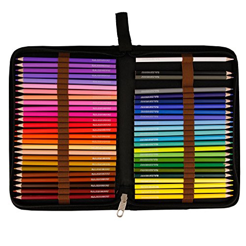 U.S. Art Supply PH-148 Us Art Supply 48 Slot Zippered Nylon Pencil Carry Case thumb #2