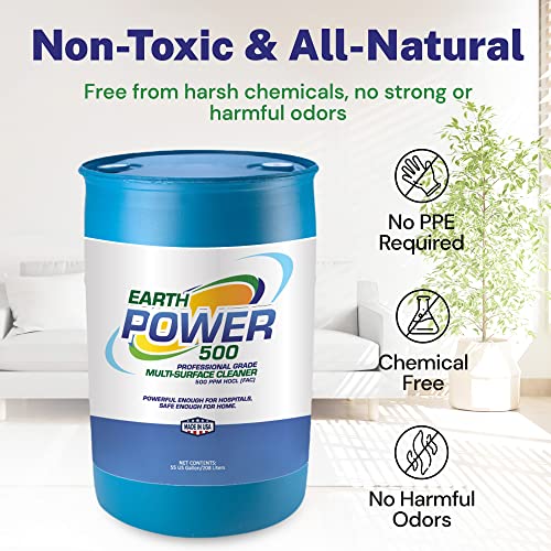 Image of Earth Power Hypochlorous Acid 500 PPM Multipurpose Cleaner - 50 Gallon