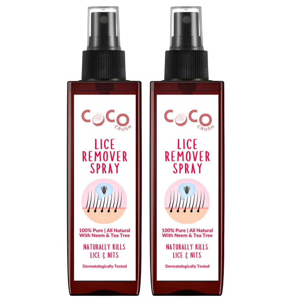 100% Natural Lice Remover Spray for Babies & Kids | Neem, Tea Tree, Camphor & Coconut Oil | Kills Lice & Nits in 20 Minutes | Gentle on Scalp | Safe, Non-Toxic & Chemical Free (200ML(2x100ML))-image-12
