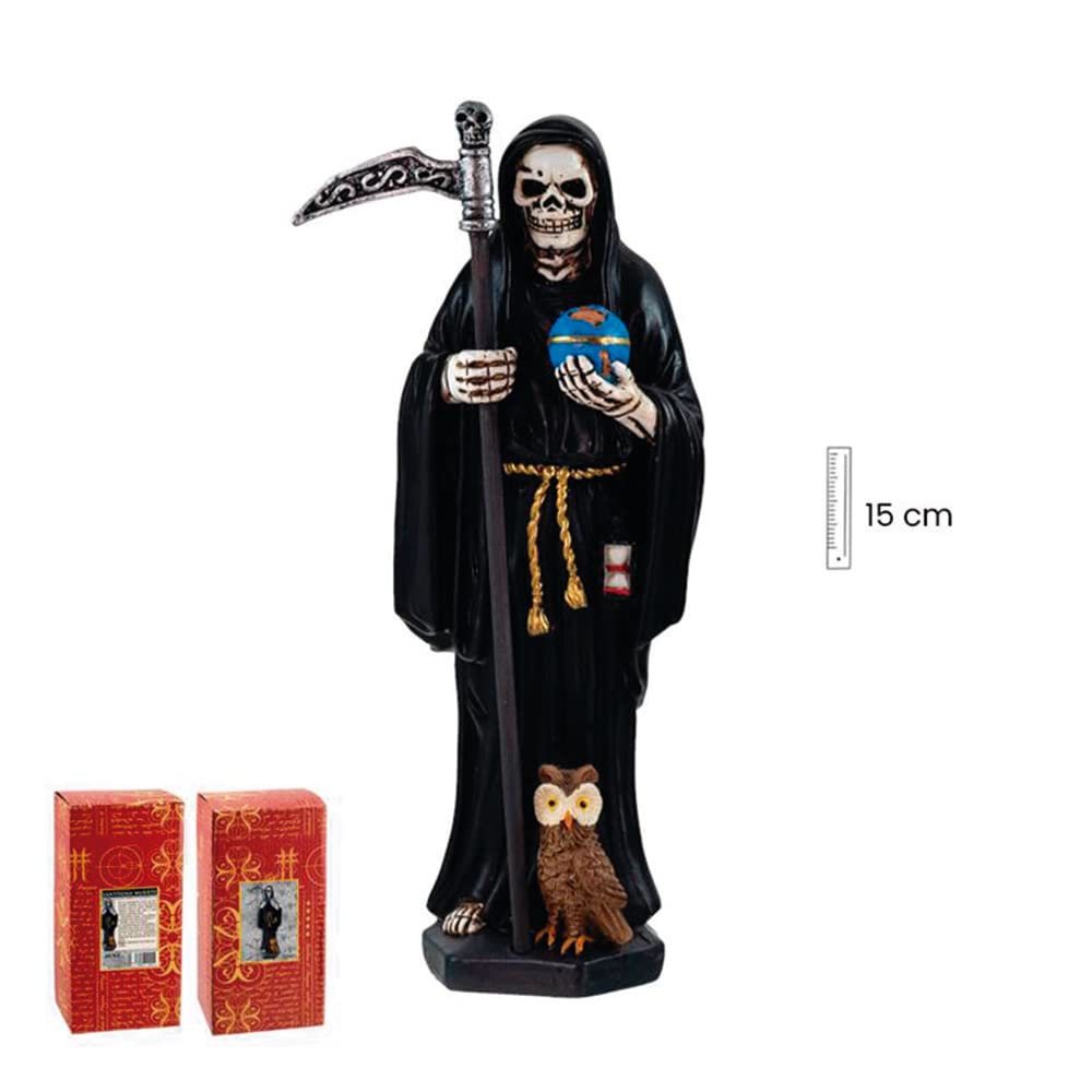 Figura Santa Muerte 15 cm Negro DORAZEN