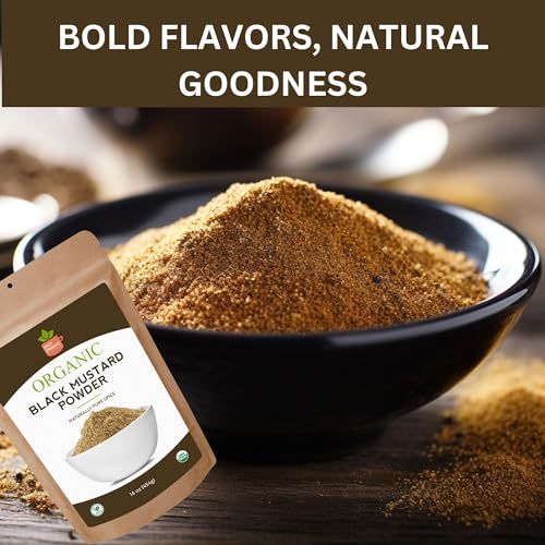 Organic Black Mustard Powder – 8 oz Fine Ground Spice for Bold Flavor – Ideal for Cooking, Pickling & Marinades – USDA Certified, Non-GMO – Perfect for Chefs, Home Cooks & Special Occasions - Image 6