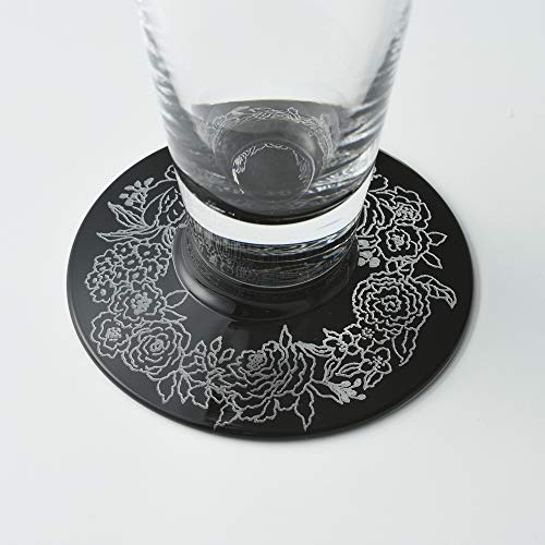 Set de 2 vasos Pilsner decorados dorado y plata miniatura 7
