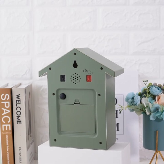 Orologio A Cucù Minimalista - Casetta Uccelli Con Pendolo, Alimentazione A Batteria, Decorazione Parete - Foto 3