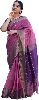CaraCola Women's Banarasi Style Pure Kanjivaram Silk Jacquard Kanchipuram Pattu Saree With Un-Stiched Blouse… Price In India